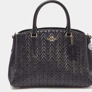 Coach
Coach Black Quilted Leather Sage Carryall Satchel